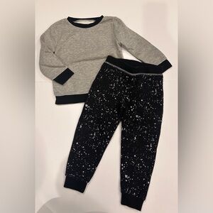 Batman Black and Gray Kids Joggers - 4T